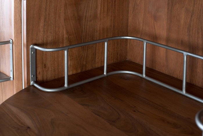 GINER Y COLOMER Mueble bar con 2 puertas en madera maciza de acacia